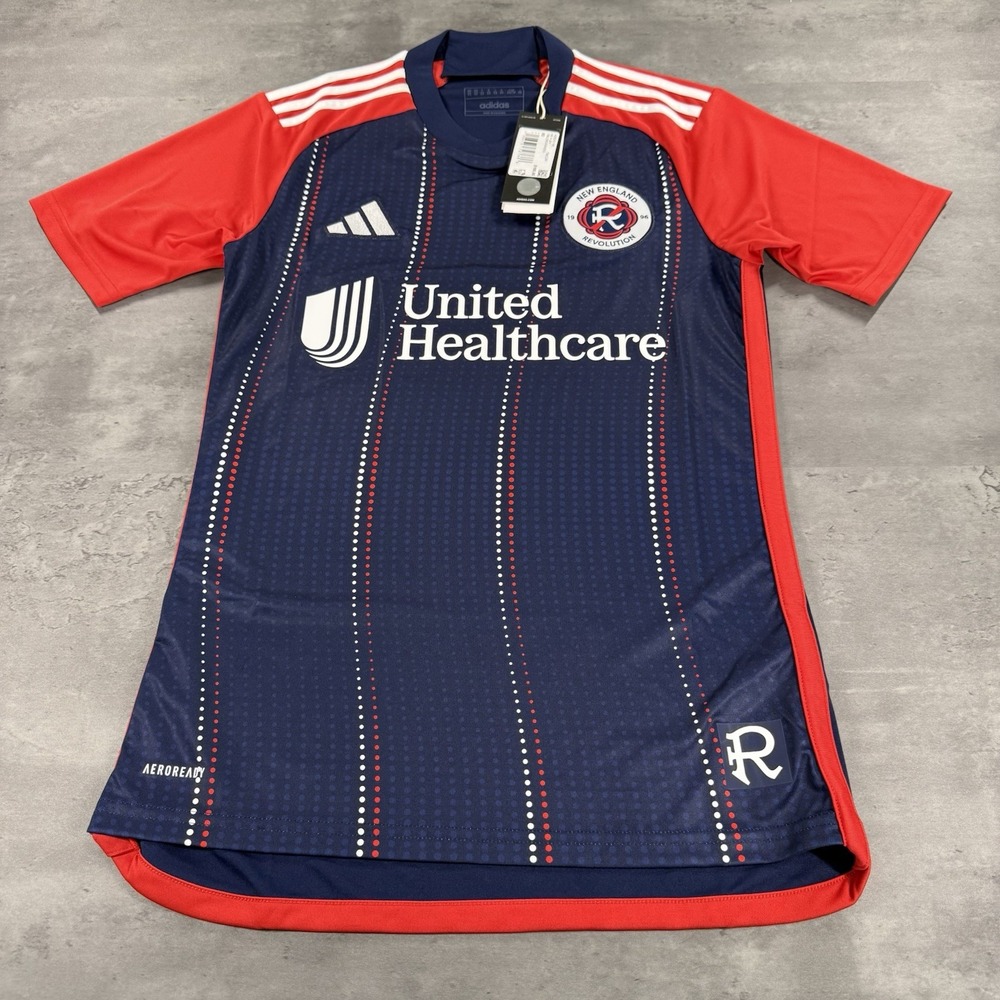 Adidas New England Revolution Soccer Jersey XS Slim Fit 2024 Home Kit MLS Aero